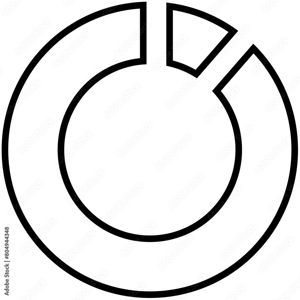 Pie Charts Outline Icon Pack Pie Charts Outline Icon Pack