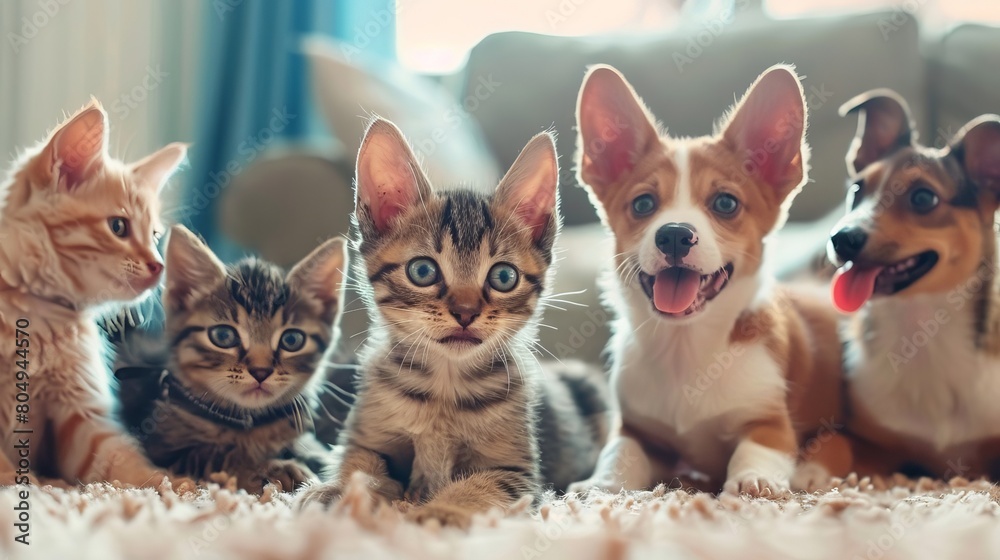 子犬と子猫 子犬と子猫