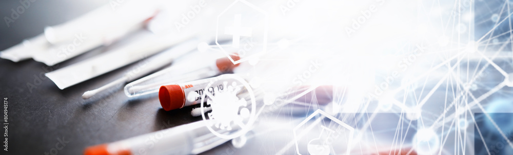 Abstract medical background. PCR test for covid. Abstract medical background. PCR test for covid.