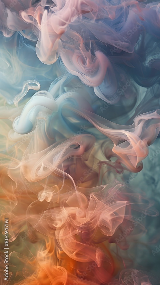 Swirling Smoke Abstract Image, Depicted in a Variety of Shades to Create a Dynamic and Enigmatic Atmosphere Swirling Smoke Abstract Image, Depicted in a Variety of Shades to Create a Dynamic and Enigmatic Atmosphere