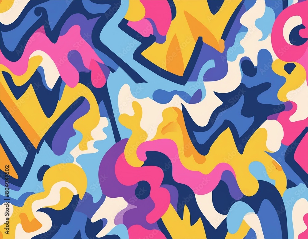 A vibrant, seamless pattern of colorful graffiti art layered on a weathered concrete wall, showcasing urban street art. A vibrant, seamless pattern of colorful graffiti art layered on a weathered concrete wall, showcasing urban street art.