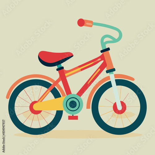 A man riding bike line pop art potrait logo colorful design with dark background. Isolated black background for t-shirt, poster, clothing, merch, apparel, badge