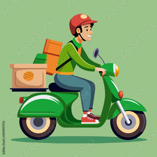 A man riding bike line pop art potrait logo colorful design with dark background. Isolated black background for t-shirt, poster, clothing, merch, apparel, badge