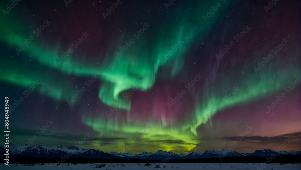 A celestial event, where the aurora borealis paints the night sky with its mesmerizing display of vibrant, otherworldly shades ai_generated A celestial event, where the aurora borealis paints the night sky with its mesmerizing display of vibrant, otherworldly shades ai_generated