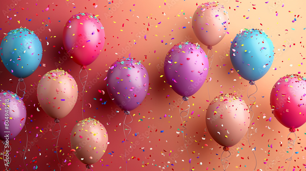 happy birthday background with balloons around it happy birthday background with balloons around it