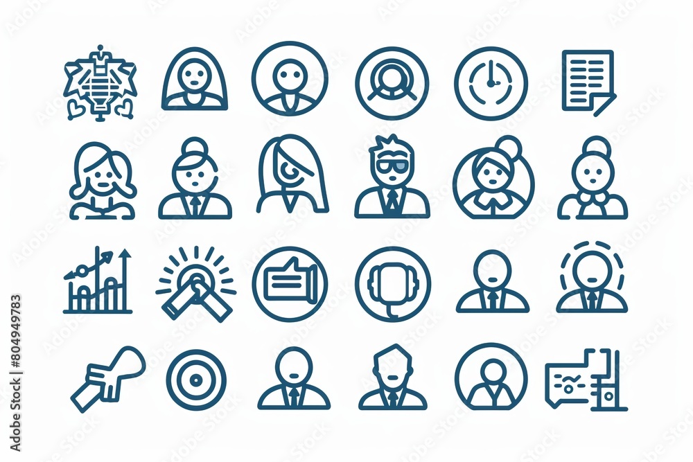 Business icon set