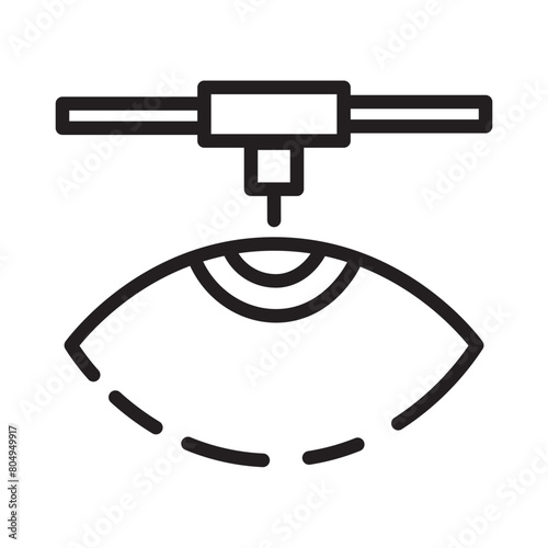Eye Surgery Operation Line Icon