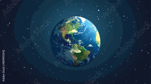 World planet earth icon Vector illustration style © Memona