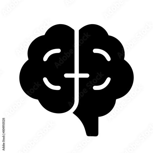 Pictogram Brain human idea knowledge inspiration icon vector