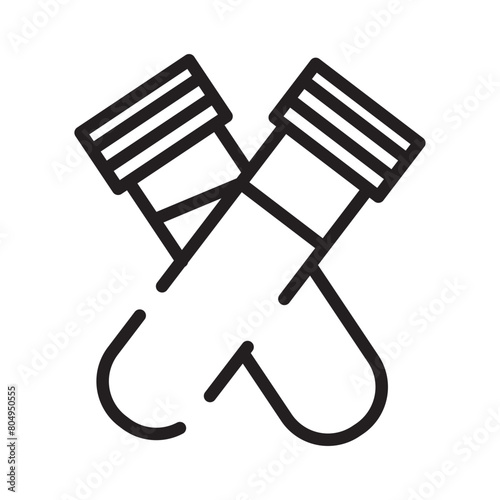 Blood Medical Test Line Icon