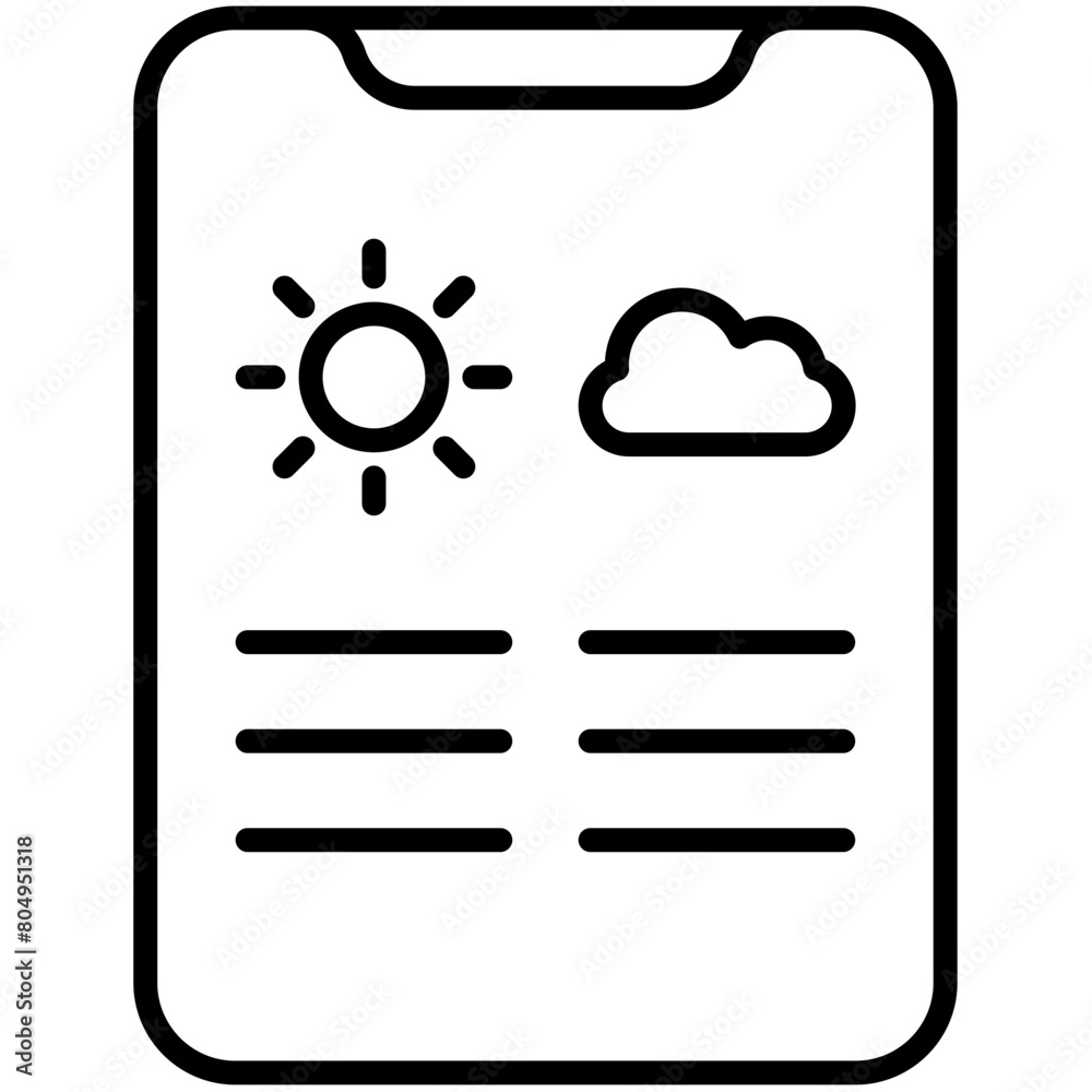 Weather Forecast Outline Icon Pack Weather Forecast Outline Icon Pack