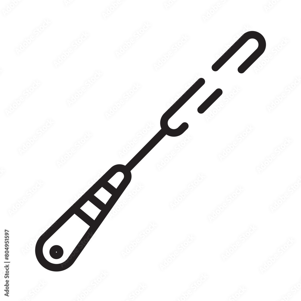 Cooking Food Knife Line Icon Cooking Food Knife Line Icon
