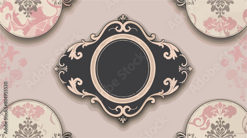 Frame with label grand opening isolated icon Vector style