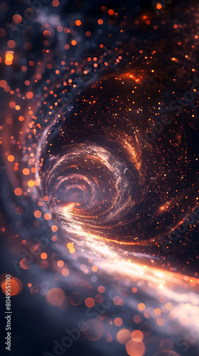 Quantum Vortex of Cosmic Velocity A Celestial Dance in Hyper-Detailed Realism