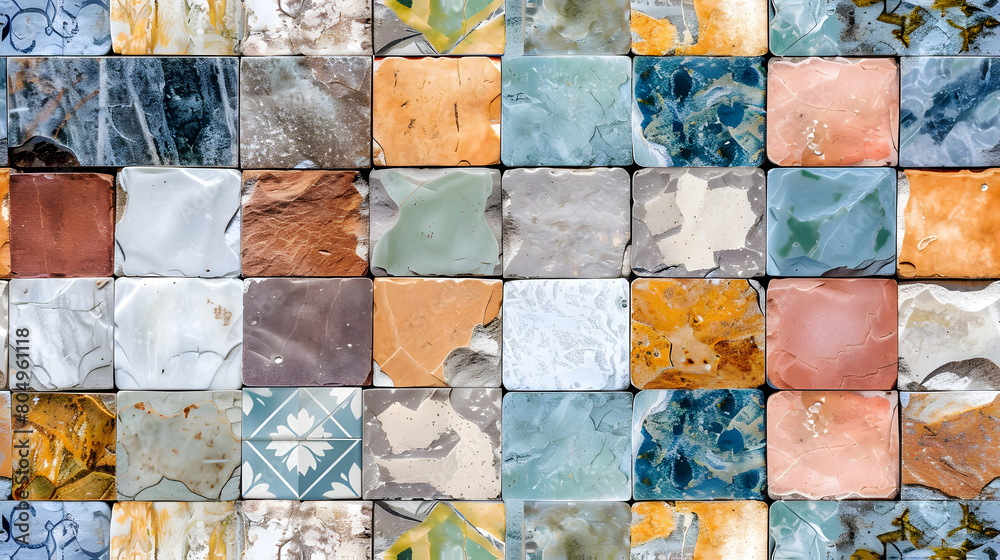 Tiles design seamless texture style.
