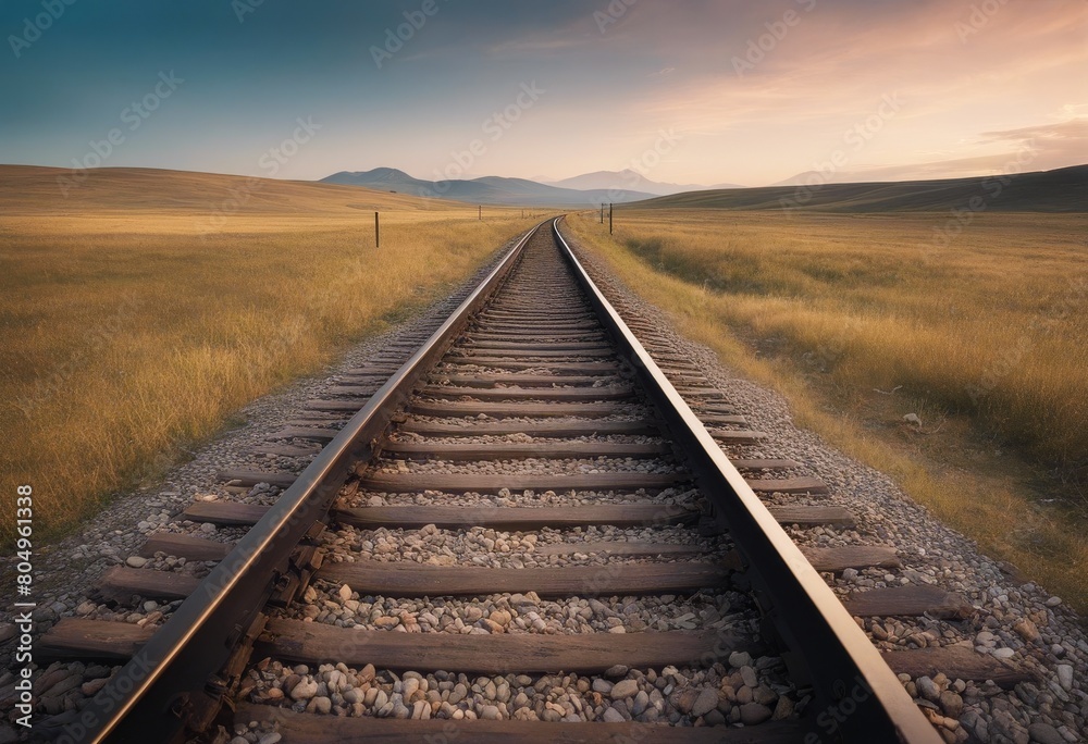 'railroad curved railway train transportation track travel rail steel road journey way rection iron transport perspective line transit speed nobody path concept voyage industry'