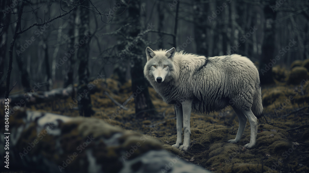 Obraz premium wolf in the snow