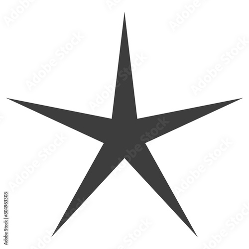 Star and twinkle icon. black starburst design and sparkle symbol.