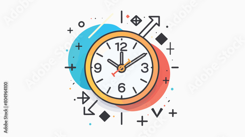 White background with 24 hours arrow circle icon