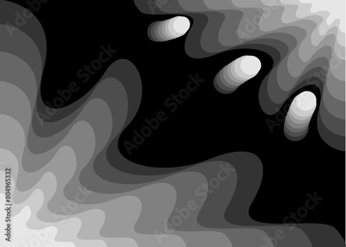 фотографія Black And White Abstract Splash Pattern Background
