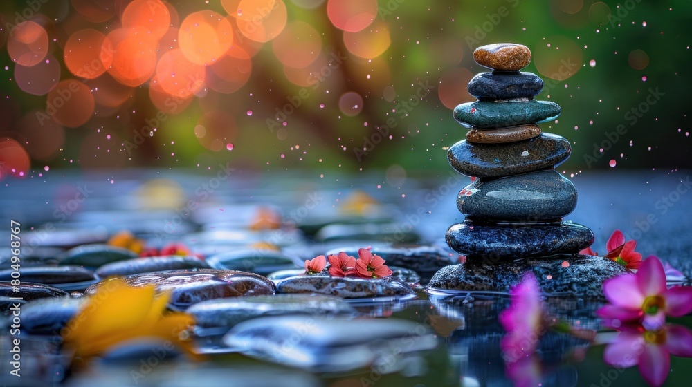 Spa and peace with additional spa elements Products are placed in natural resort spa rooms ready for massage therapy from professional services. Spa and peace with additional spa elements Products are placed in natural resort spa rooms ready for massage therapy from professional services.