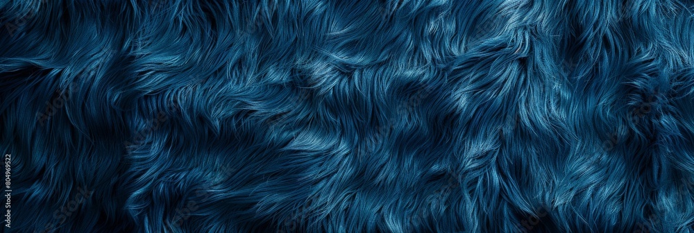 Deep Blue Furry Texture Close-up - Abstract Hairy Background with Trendy Color Deep Blue Furry Texture Close-up - Abstract Hairy Background with Trendy Color