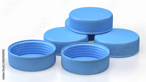 The bottle cap for drink or food product 3d rendering.