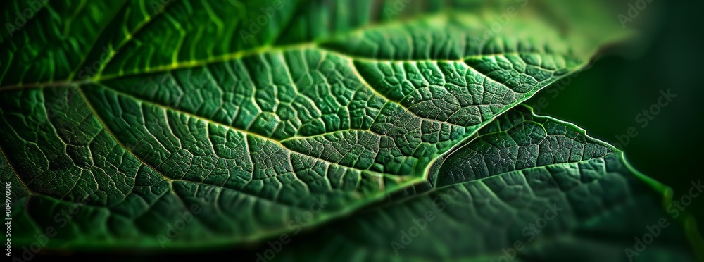 green leaf texture close up, symmetrical, dark background. A closeup of the veins on an emerald green leaf, with detailed texture and lighting that highlights their intricate patterns. green leaf texture close up, symmetrical, dark background. A closeup of the veins on an emerald green leaf, with detailed texture and lighting that highlights their intricate patterns.