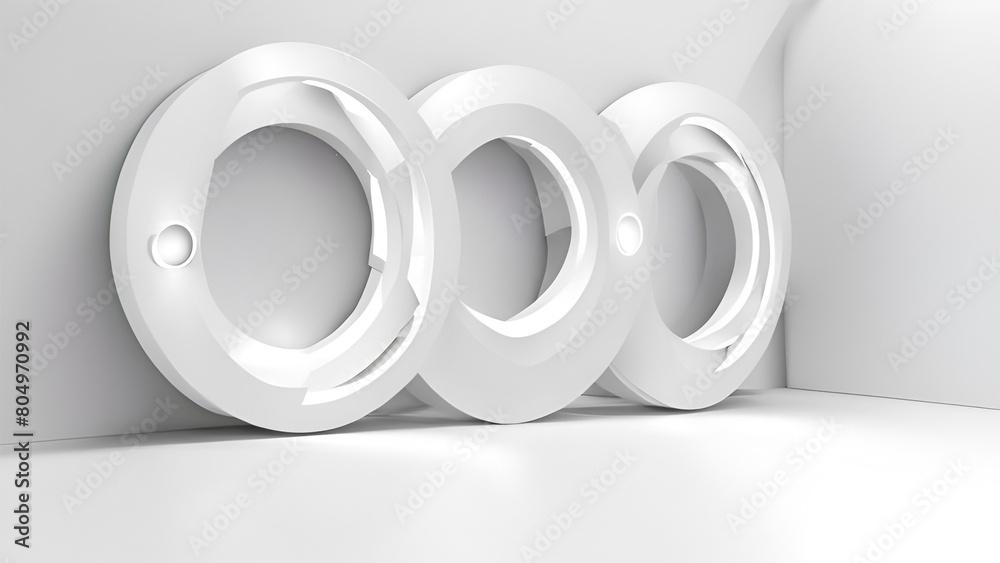 Classic 3D Form - A minimalist white cube with a soft shadow on a clean white background Classic 3D Form - A minimalist white cube with a soft shadow on a clean white background