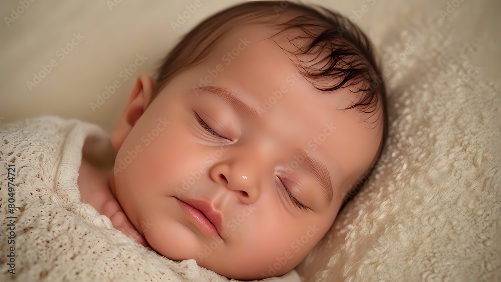 A child sleeping peacefully, oblivious to the worries of the world A child sleeping peacefully, oblivious to the worries of the world