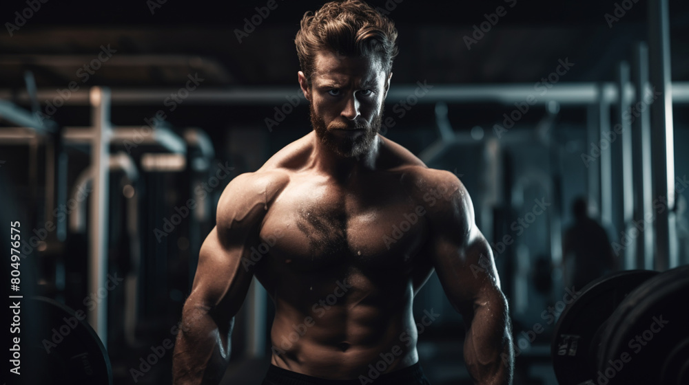 Fit people in a gym. Doing exercise. Fit people in a gym. Doing exercise.