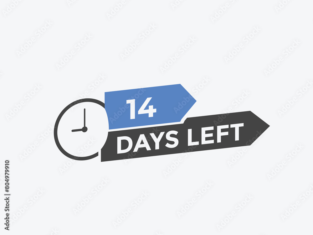 14 days to go countdown template. 14 day Countdown left days banner design. 14 Days left countdown timer
14 days to go countdown template. 14 day Countdown left days banner design. 14 Days left countdown timer