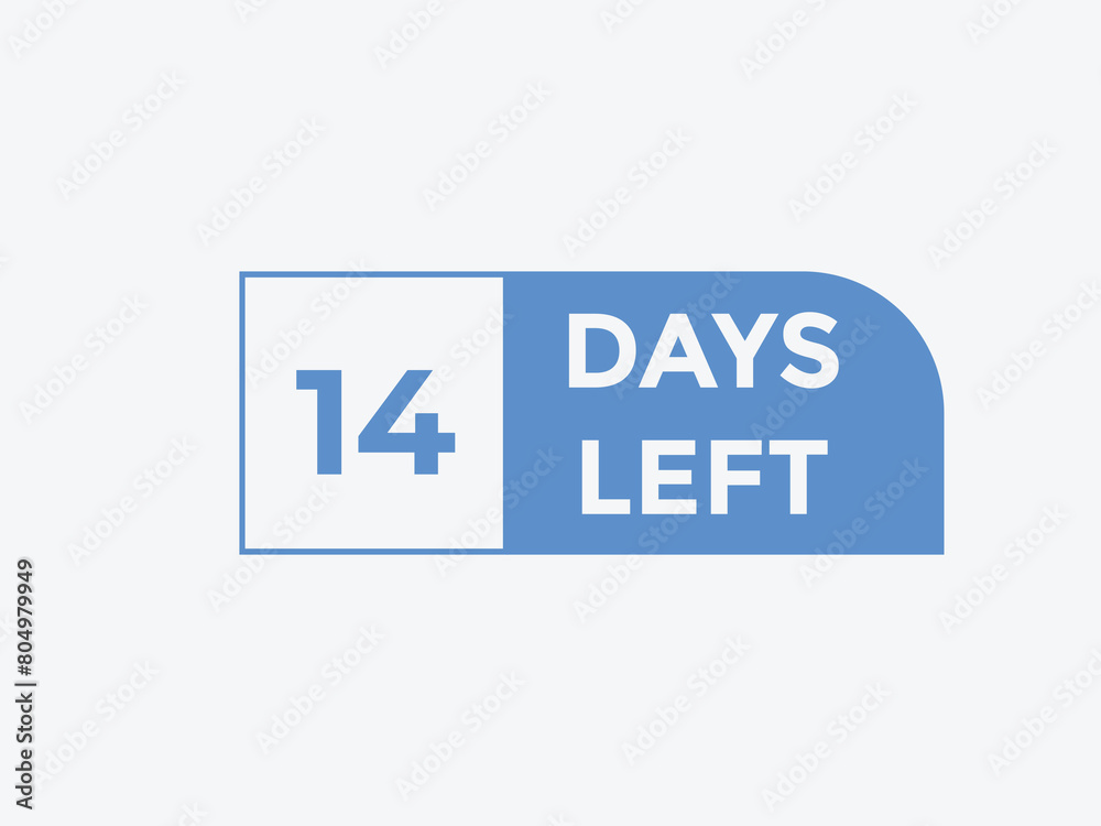 14 days to go countdown template. 14 day Countdown left days banner design. 14 Days left countdown timer
14 days to go countdown template. 14 day Countdown left days banner design. 14 Days left countdown timer