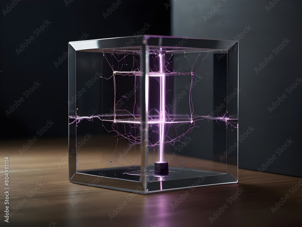 a clear square glass cube a clear square glass cube