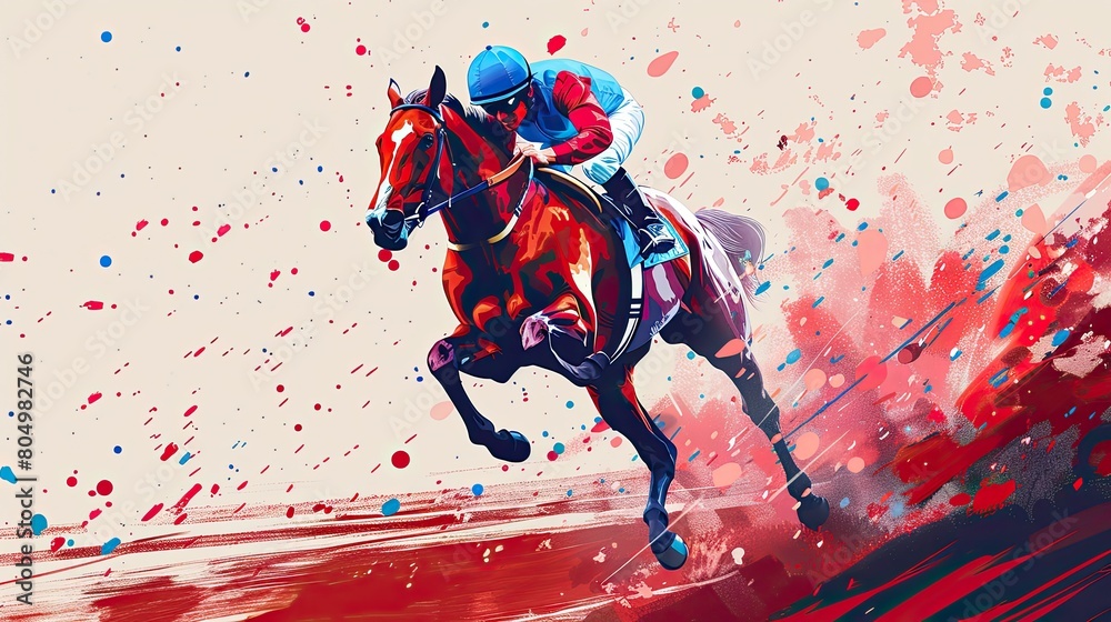 Greeting Card and Banner Design for Social Media or Educational Purpose of National Kentucky Oaks Race Day Background