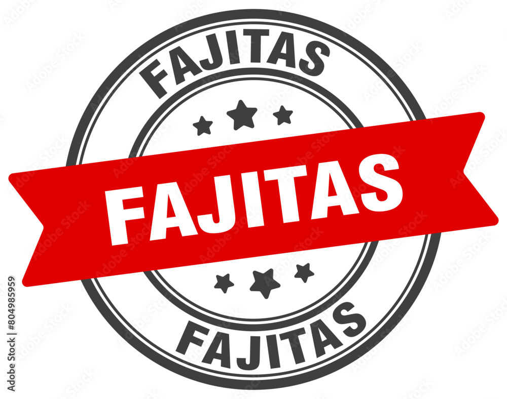 fajitas stamp. fajitas label on transparent background. round sign fajitas stamp. fajitas label on transparent background. round sign