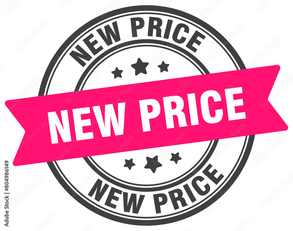 new price stamp. new price label on transparent background. round sign new price stamp. new price label on transparent background. round sign