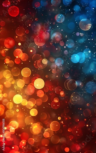 abstract background with bokeh defocused lights and stars