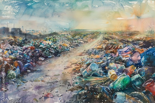 Innovate waste management techniques to reduce landfill contributions and methane emissions