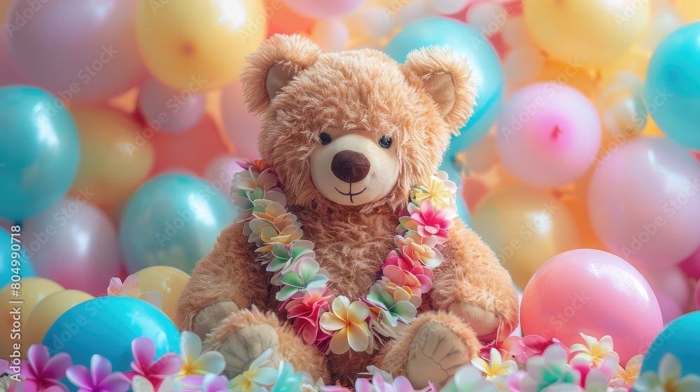 Greeting Card and Banner Design for Social Media or Educational Purpose of National Lei Hawaii Day Background Greeting Card and Banner Design for Social Media or Educational Purpose of National Lei Hawaii Day Background
