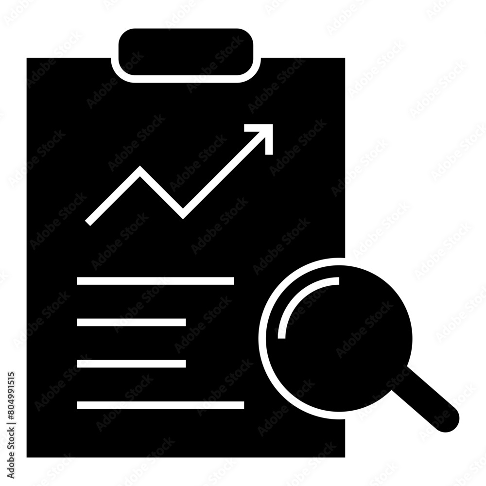 Data analysis icon vector. profit graph illustration sign. data science symbol.