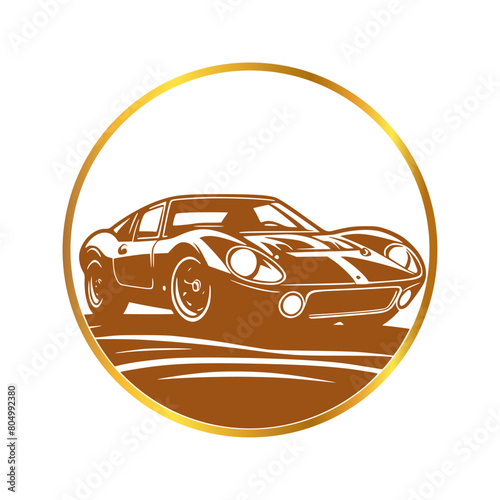 logo of classic supercar (artwork 4)