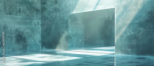 A mirror reflecting a room that doesnt exist, creating a surreal space where perception and reality clash