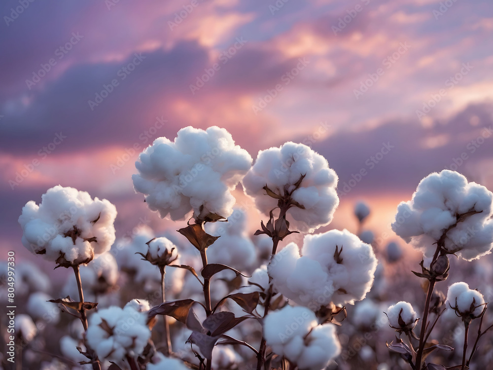 Cotton Candy Dreams, Cast a Spell with Clouds Painted in Soft Amethyst, Weaving a Whimsical Fantasy against a Silver Evening Sky.