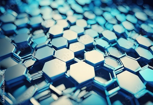 pattern rays blue Abstract Rendering surface light hexagon futuristic 3D 
