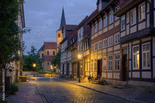 Evening View of Hildesheim Old Town - Germany