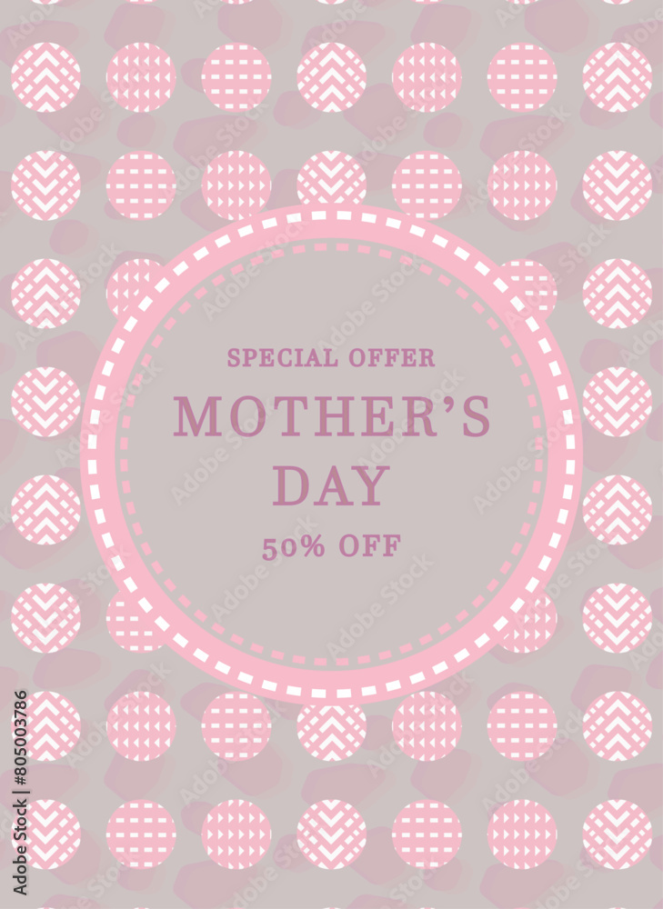 MOTHER'S DAY SPECIAL OFFER 50 PERCENTAGE HALF DISCOUNT OFFER ON MOTHER'S DAY SPECIAL PROMOTION SALE