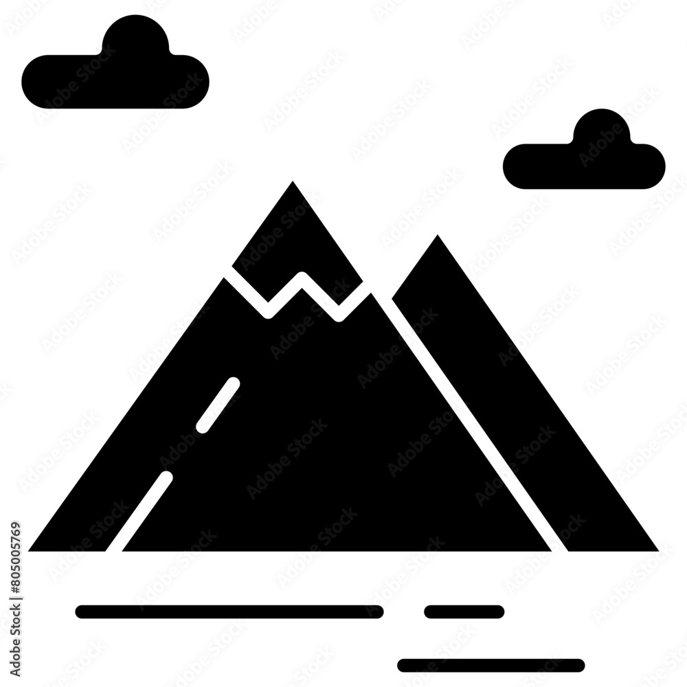 mountain, water, snow, cold Icon mountain, water, snow, cold Icon