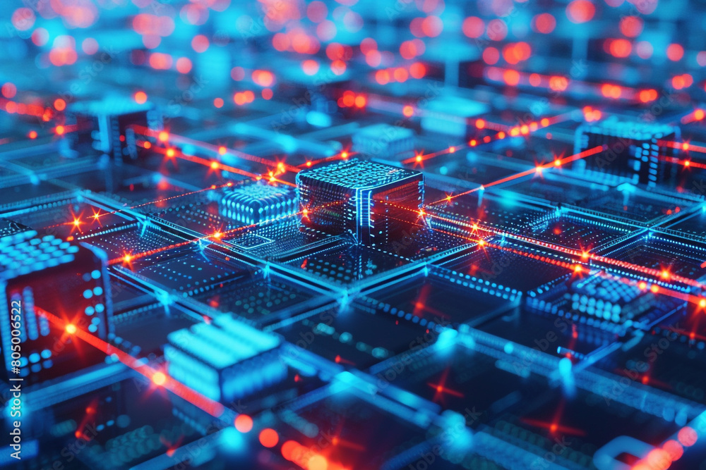 Blockchain technology providing security and transparency in digital transactions visualized with interconnected blocks Blockchain technology providing security and transparency in digital transactions visualized with interconnected blocks