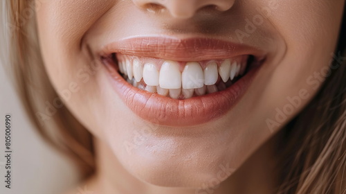 close up of a person with a smile and white teeth